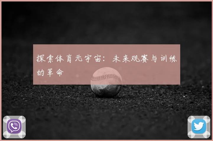 探索体育元宇宙：未来观赛与训练的革命
