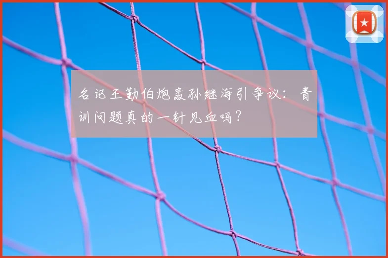 名记王勤伯炮轰孙继海引争议:青训问题真的一针见血吗?